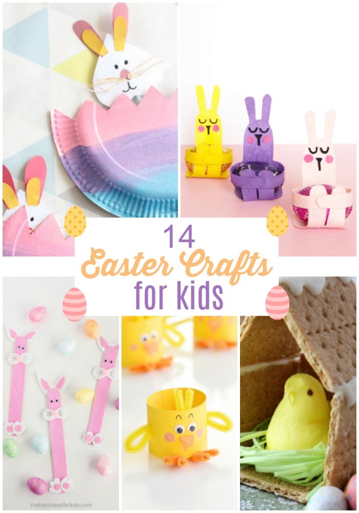 14 Easter Crafts for Kids! Colorful easy and fun ways to celebrate Spring!
